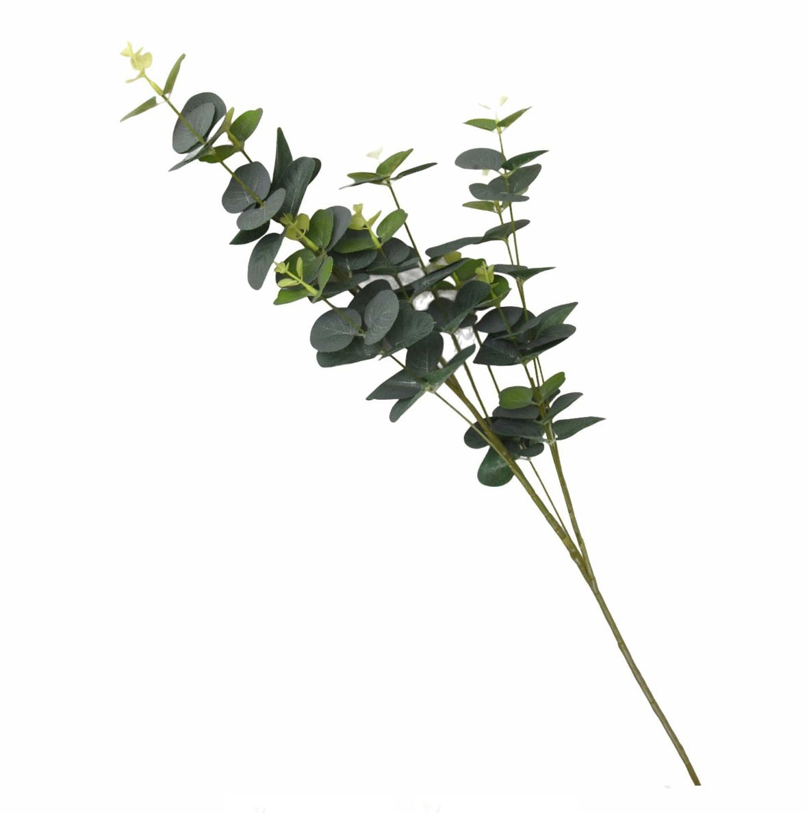 Single Stem Faux Eucalyptus with 7 Heads 83cm Tall