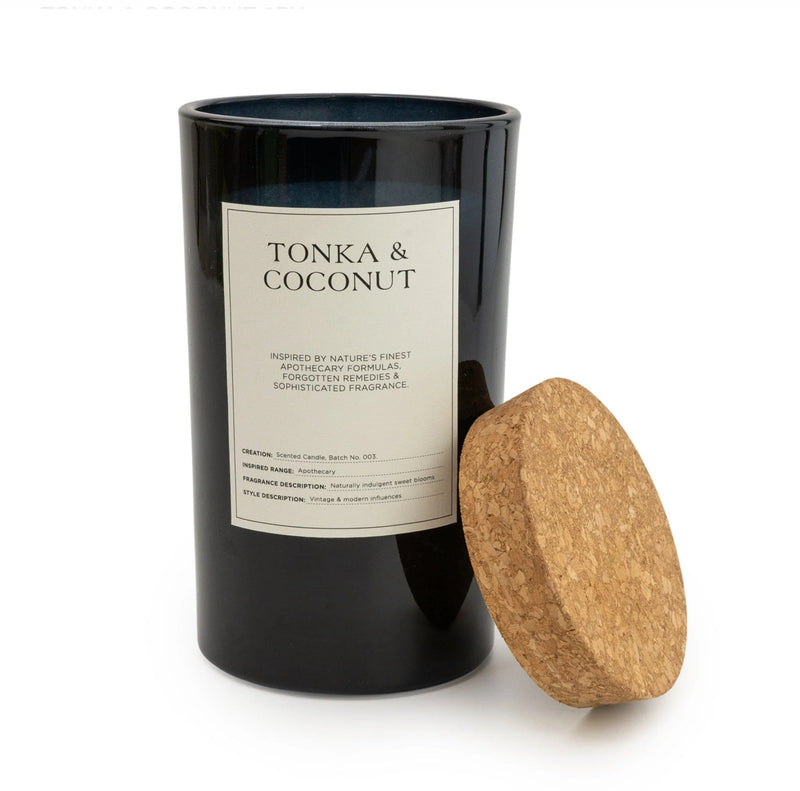 Tonka & Coconut Candle with Cork Lid