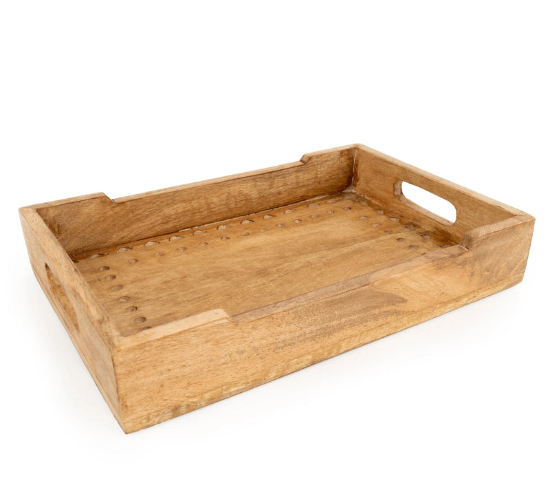 Mango Wood Wedge Tray