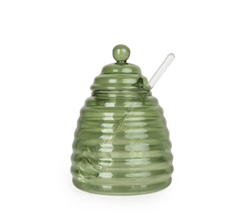 Glass Honey Pot