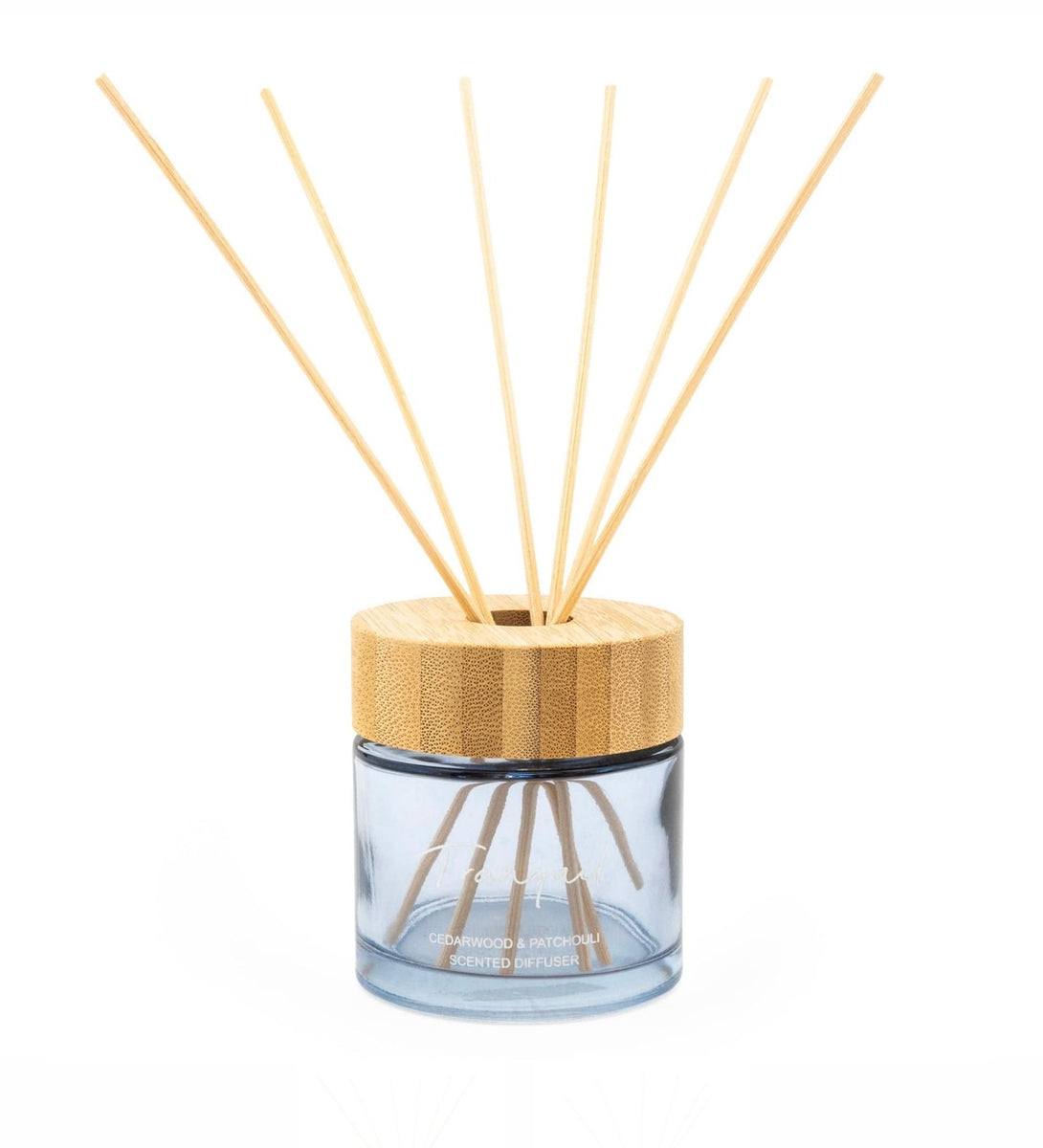 150ml Reed Diffuser Bamboo Lid with Cedarwood & Parchouli - Tranquil