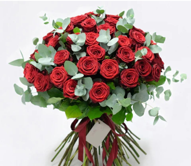 Red Rose Lux Hand Tied Bouquet