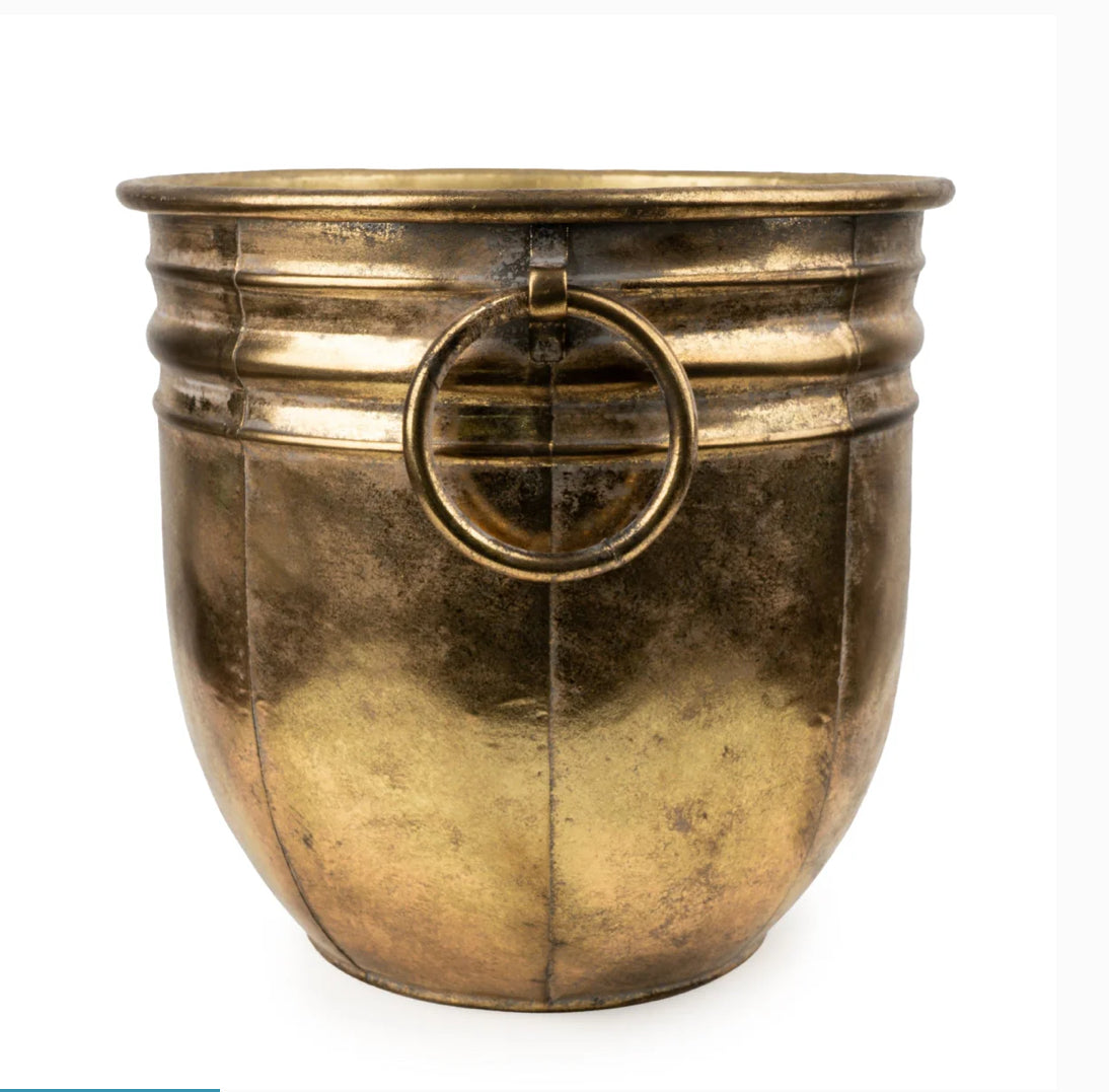 Gold Metal Planter
