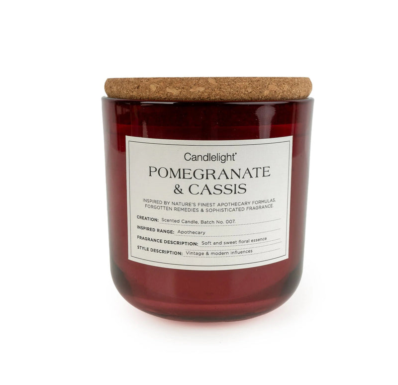 Pomegranate & Cassis Candle with Cork Lid