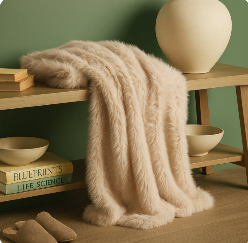 Faux Fur Throw