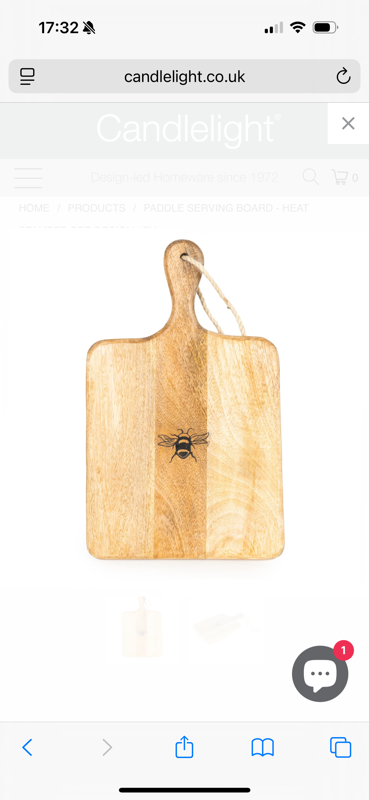 Bee Embossed Serving Board
